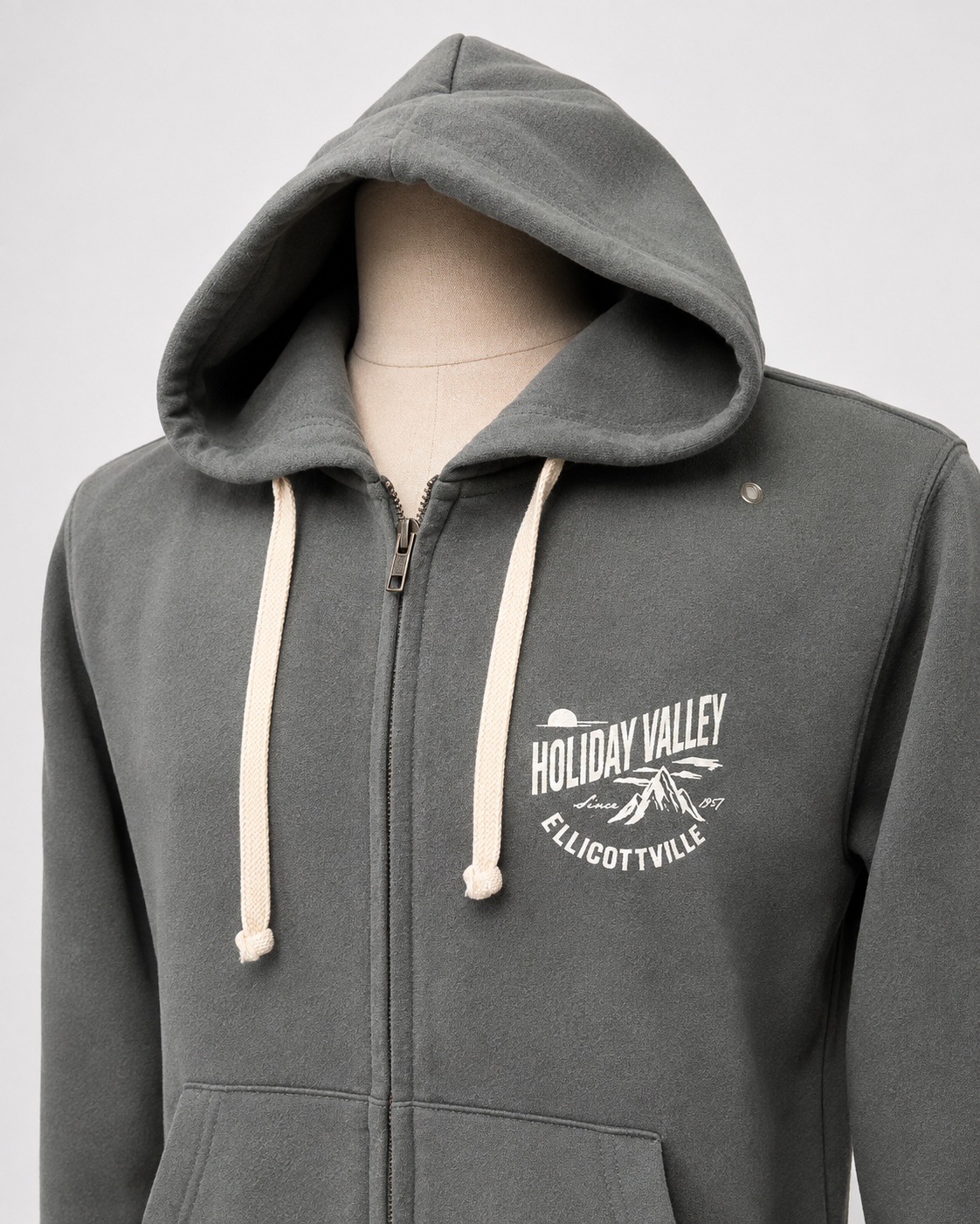 Grey Pull Over Hoodie