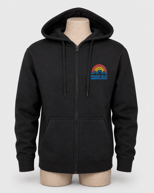 Black Zip-Up Hoodie