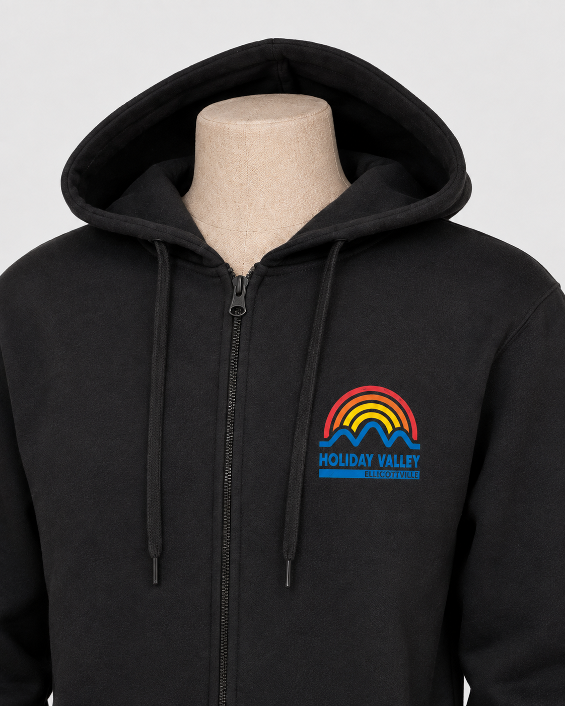 Black Zip-Up Hoodie