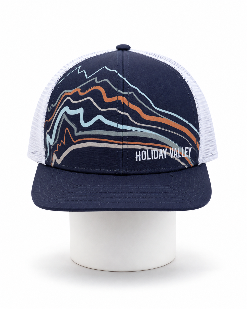 Topographic Logo Mesh Hat