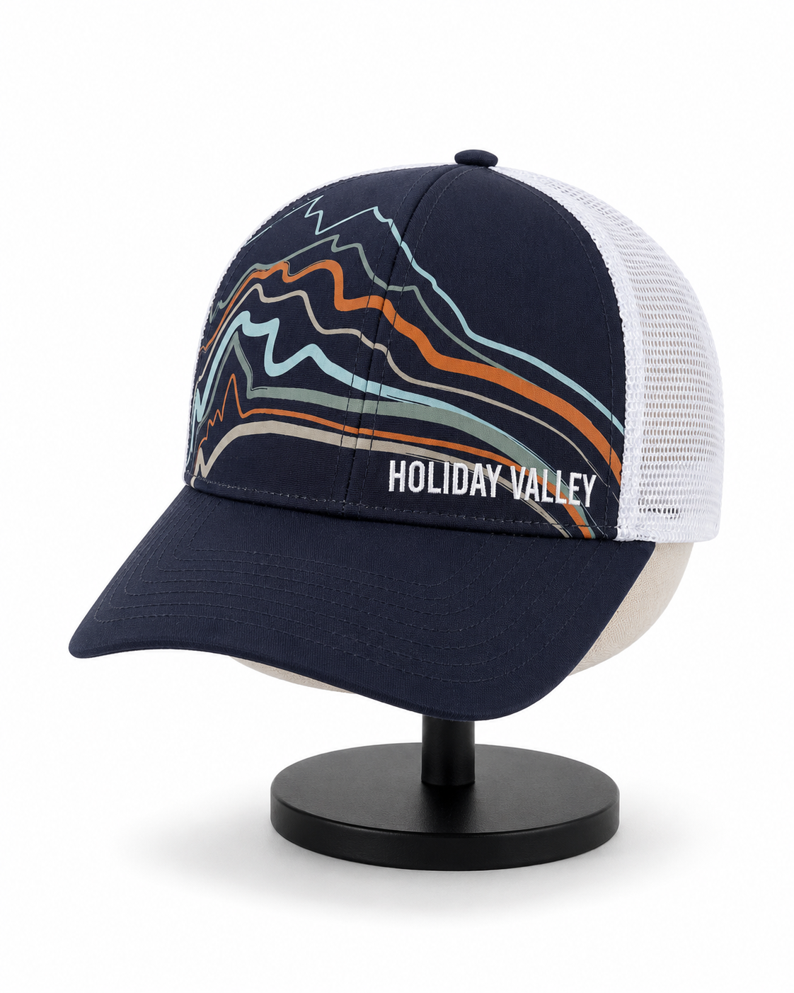 Topographic Logo Mesh Hat