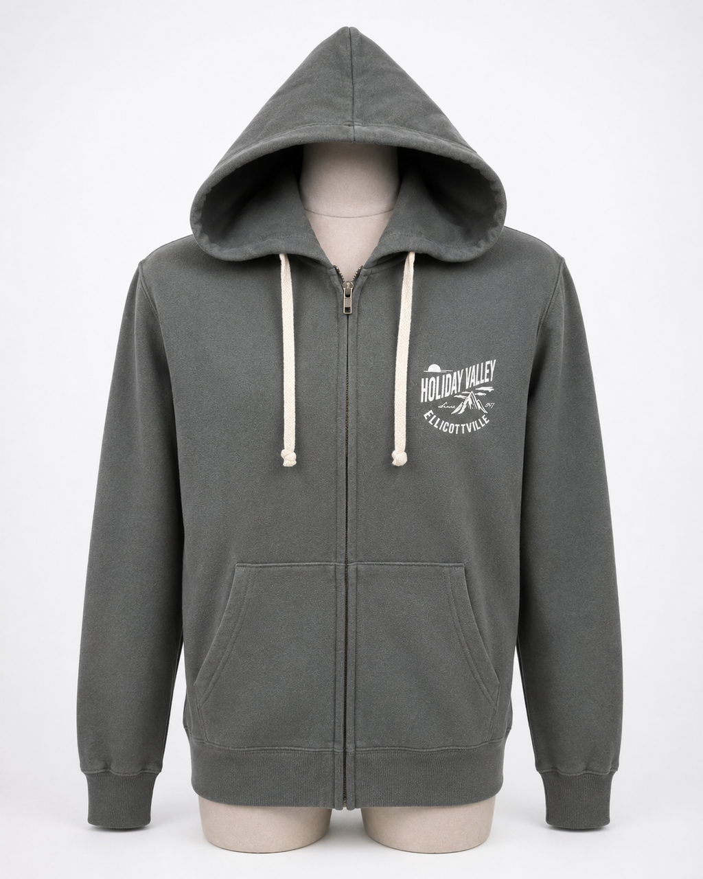 Grey Pull Over Hoodie