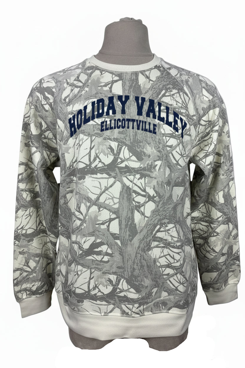 Holiday Valley Camo Crew Neck