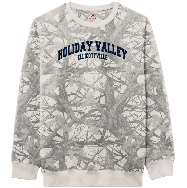Holiday Valley Camo Crew Neck